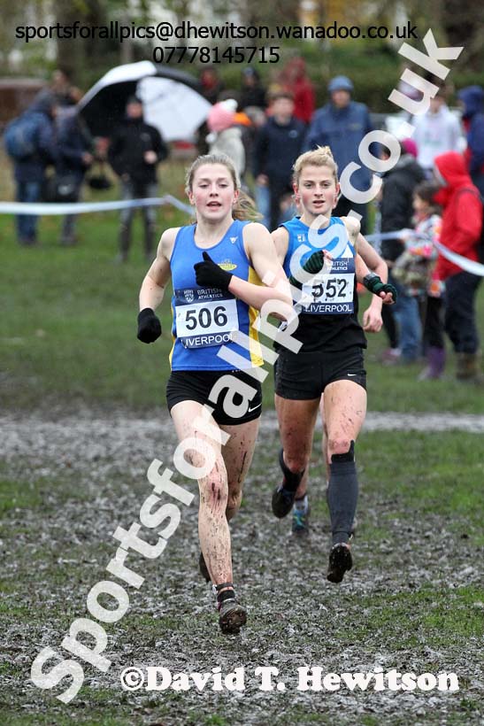 Women under-17s, British Athletics Liverpool Cross Challenge, Sefton Park, Liverpool. Photo: David T. Hewitson/Sports for All Pics
